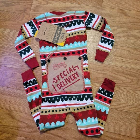 Flappy Jacks Other - 🌲 NEW Christmas Special Delivery One Piece Long Johns Unisex Toddler Pajama